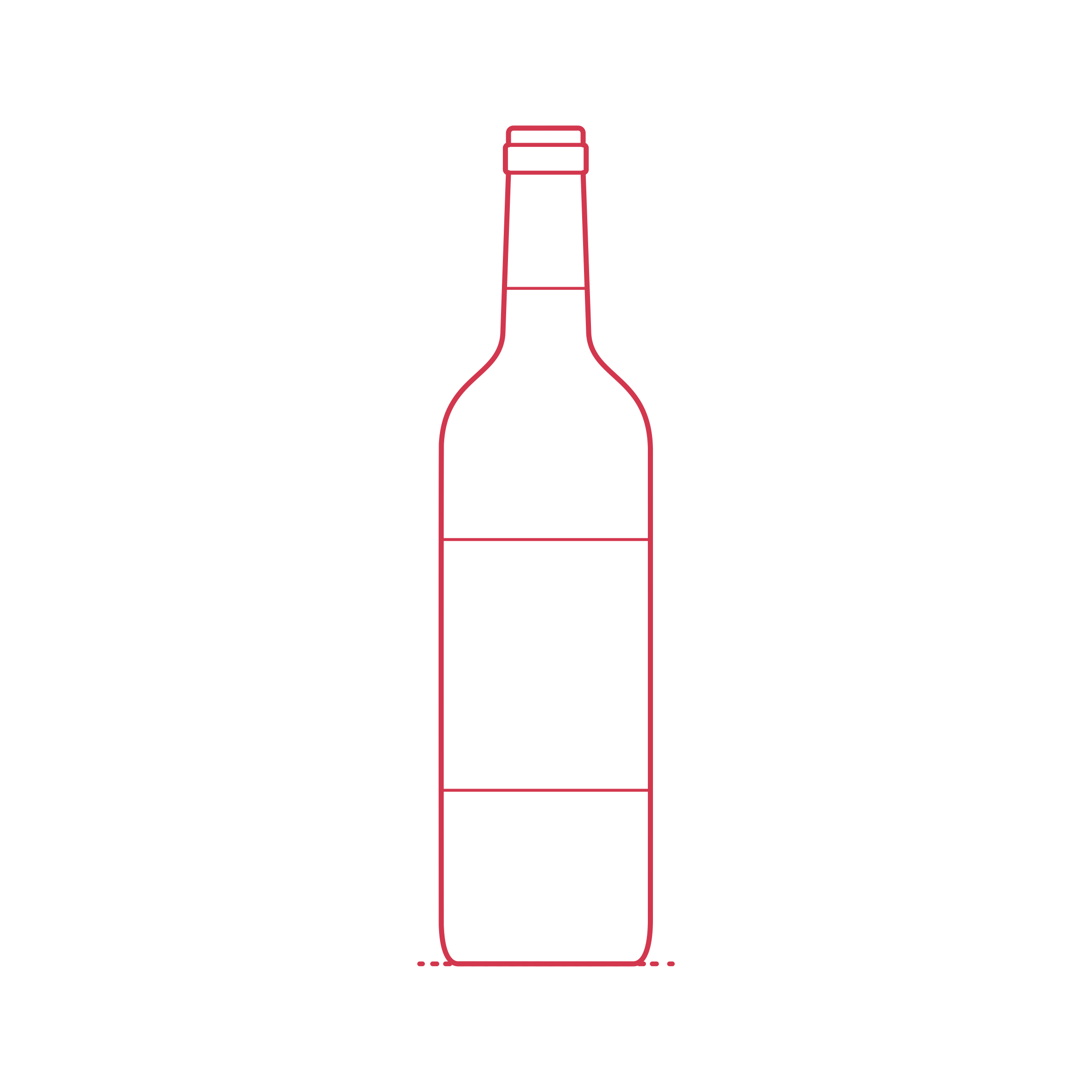 Objects Beverage Containers Wine Bottle 750Ml Standard Stencil Svg Vector Free Vectors